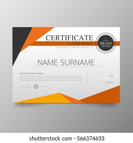 Certificate Premium template awards diploma background vector modern value design and layout luxurious .cover leaflet elegant horizontal Illustration in size pattern.