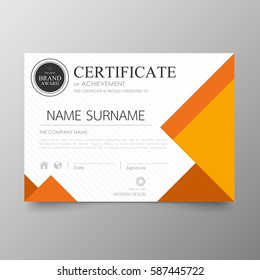 Certificate Premium template awards diploma background vector modern value design and layout luxurious .cover leaflet elegant horizontal Illustration in size pattern.