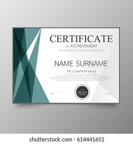 Certificate Premium template awards diploma background vector modern value design and layout luxurious .cover leaflet elegant horizontal Illustration in size pattern.
