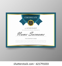 Certificate Premium template awards diploma background vector modern value design and layout luxurious .cover leaflet elegant horizontal Illustration in size pattern.
