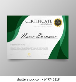 Certificate Premium template awards diploma background vector modern value design and layout luxurious .cover leaflet elegant horizontal Illustration in size pattern.