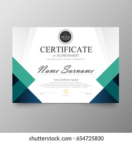 Certificate Premium template awards diploma background vector modern value design and layout luxurious .cover leaflet elegant horizontal Illustration in size pattern.