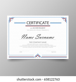 Certificate Premium template awards diploma background vector modern value design and layout luxurious .cover leaflet elegant horizontal Illustration in size pattern.
