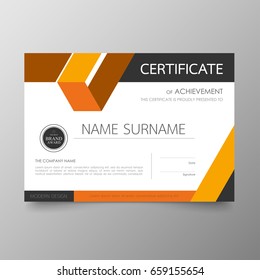 Certificate Premium template awards diploma background vector modern value design and layout luxurious .cover leaflet elegant horizontal Illustration in size pattern.