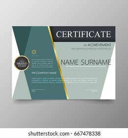 Certificate Premium template awards diploma background vector modern value design and layout luxurious .cover leaflet elegant horizontal Illustration in size pattern.