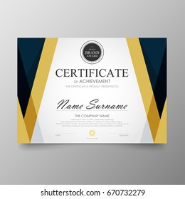 Certificate Premium Template Awards Diploma Background Stock Vector ...