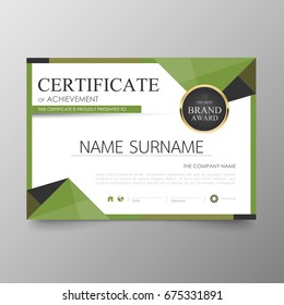 Certificate Premium template awards diploma background vector modern value design and layout luxurious, cover leaflet elegant horizontal Illustration in size pattern.