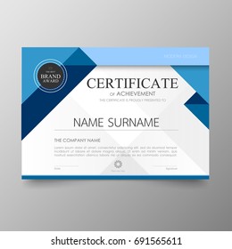 Certificate Premium template awards diploma background vector modern value design and layout luxurious.cover leaflet elegant horizontal Illustration in size pattern.