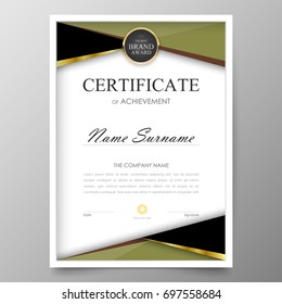 Certificate Premium template awards diploma background vector modern value design and layout luxurious.cover leaflet elegant vertical Illustration in size pattern.