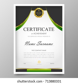 Certificate Premium template awards diploma background vector modern value design and layout luxurious.cover leaflet elegant vertical Illustration in size pattern.