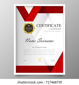 Certificate Premium template awards diploma background vector modern value design and layout luxurious.cover leaflet elegant vertical Illustration in size pattern.
