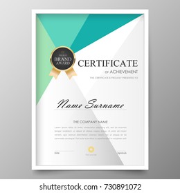 Certificate Premium template awards diploma background vector modern value design and layout luxurious.cover leaflet elegant vertical Illustration in size pattern.