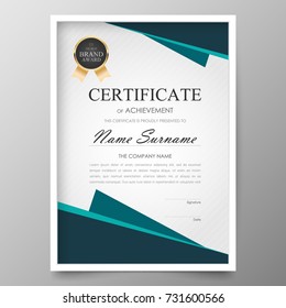 Certificate Premium template awards diploma background vector modern value design and layout luxurious.cover leaflet elegant vertical Illustration in size pattern.