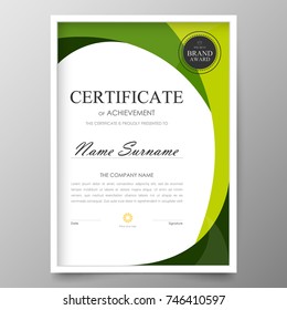 Certificate Premium template awards diploma background vector modern value design and layout luxurious.cover leaflet elegant vertical Illustration in size pattern.
