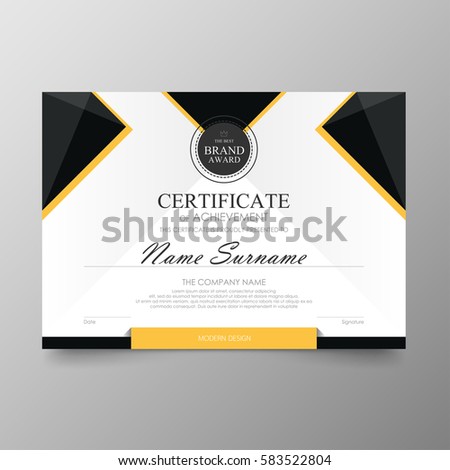 Certificate Premium template awards diploma background vector modern value design and layout luxurious .cover leaflet elegant horizontal Illustration in size pattern.