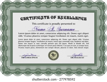 Certificate. Printer friendly. Customizable, Easy to edit and change colors.Lovely design. 
