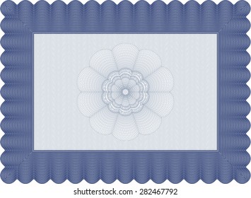 Certificate. Printer friendly. Lovely design. Vector illustration.