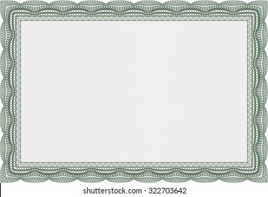 Certificate. Printer friendly. Vector pattern that is used in money and certificate.Lovely design. 