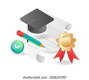 Certificate of proof of successful graduation