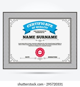 Certificate of quality. Taxi speech bubble sign icon. Public transport symbol Template with vintage patterns. Vector