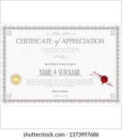 certificate retro template