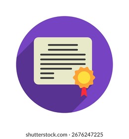 Icono redondeado de la mini ilustración del icono del color. Uso Para El Concepto Moderno, Impresión, Ui, Ux Kit, Web Y Desarrollo De App. Vector Relacionado Con La Oficina, La Educación, El Examen Y Más