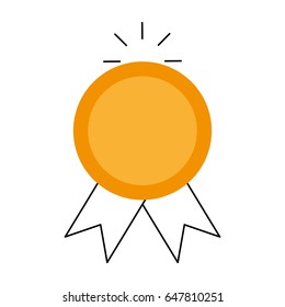certificate seal isolated icon