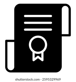 Certificate simple icon vector illustration for ui ux needs
