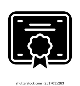 Zertifikat einfache Symbole, Vektorgrafik