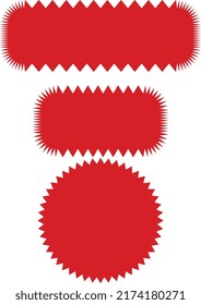 Certificate star starburst vector illustrator red