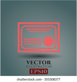 Certificate symbol