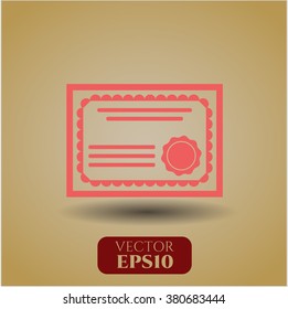 Símbolo de certificado