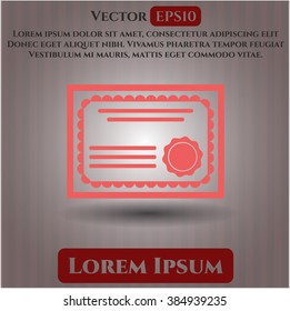 Símbolo de certificado