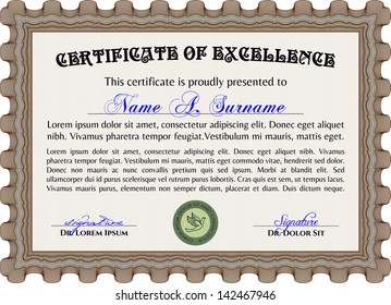 Certificate template