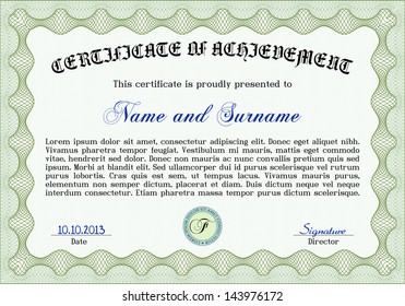 Certificate template