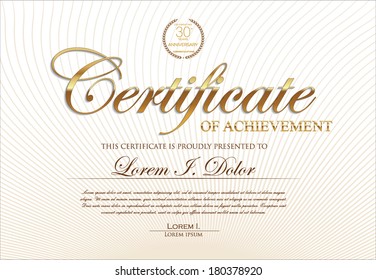 Certificate template