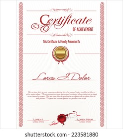 Certificate template