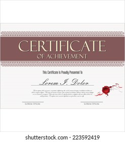 Certificate template