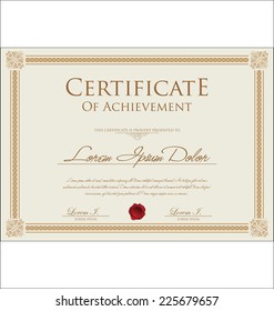 Certificate template