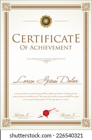 Certificate template