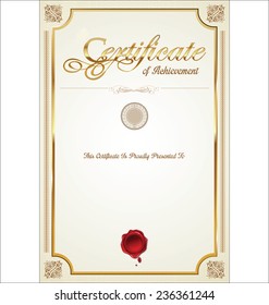 Certificate template 