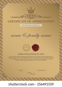 certificate template.