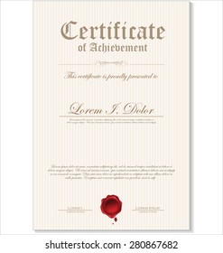 Certificate template