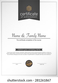 certificate template.