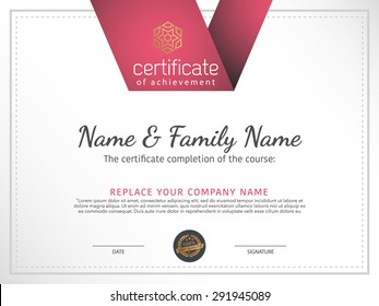 Certificate template.