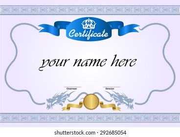 Certificate template