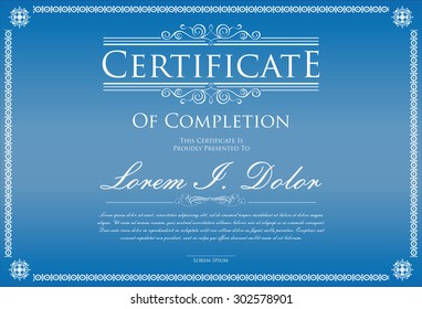 Certificate template 