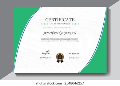  Modelo de certificado. Antecedentes do prêmio, certificado de formação ou projeto do diploma