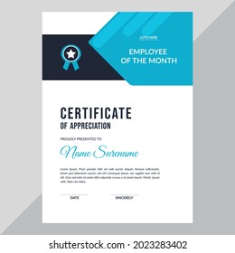 Certificate template awards diploma background vector