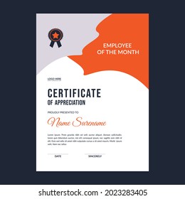 Certificate template awards diploma background vector